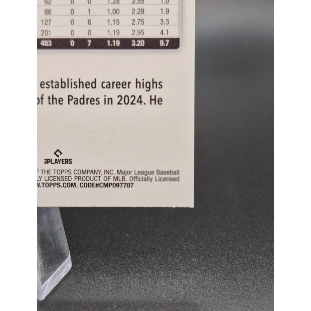 2025 Topps Series 1 Michael King #195 Team Color Border Variation SP Padres